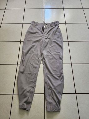 Men's Gray Athletic Baseball Pants